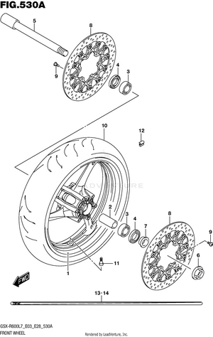 Front Wheel Schematic