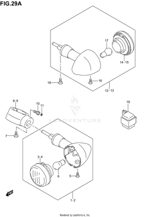 Turn Signal Lamp (model K4/k5) Schematic