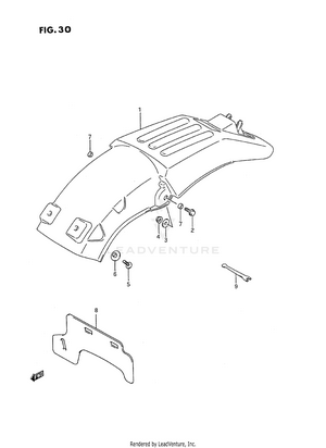 Rear Fender Schematic