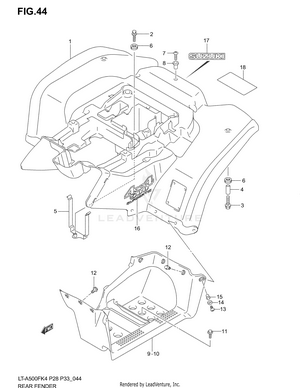 Rear Fender Schematic