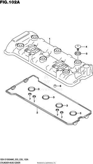 Cylinder Head Cover Schematic
