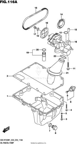 Oil Pan/oil Pump Schematic