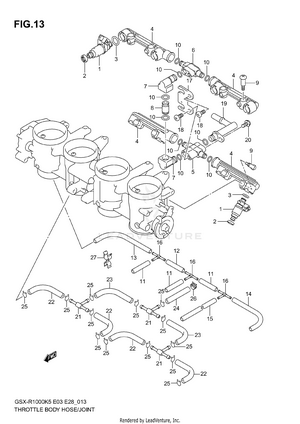 Throttle Body Hose/joint Schematic