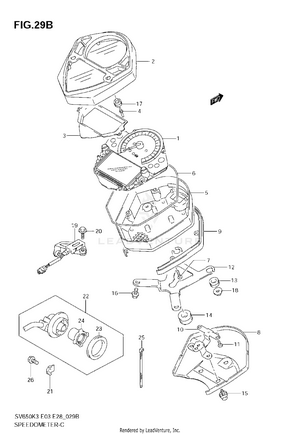 Speedometer (sv650ak7) Schematic