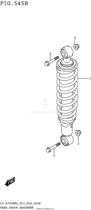 Rear Shock Absorber (lt-a750xm2 P28) Schematic