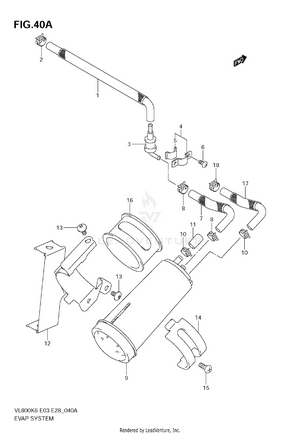 Evap System (model K9 E33) Schematic