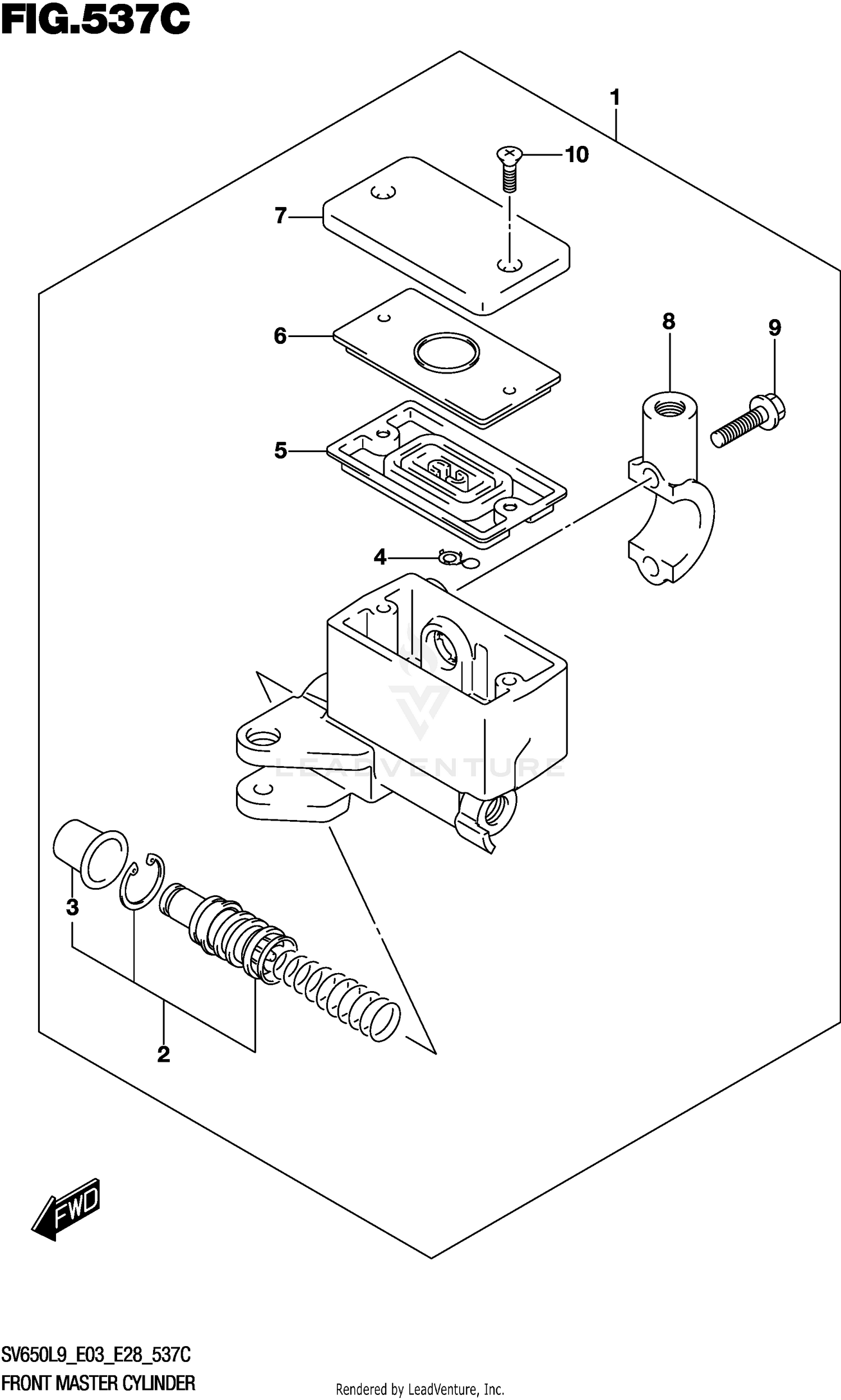 FRONT MASTER CYLINDER (SV650AL9 E28)