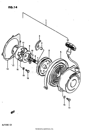 Recoil Starter (model E) Schematic