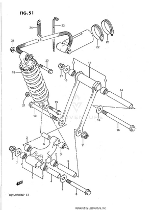 Rear Cushion Lever Schematic