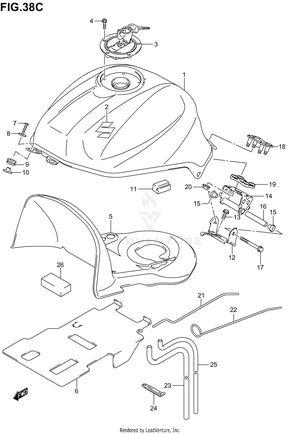 Fuel Tank (model K5) Schematic