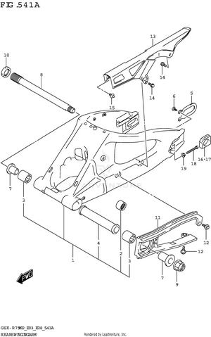 Rear Swingingarm Schematic