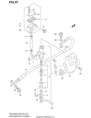Rear Master Cylinder Schematic