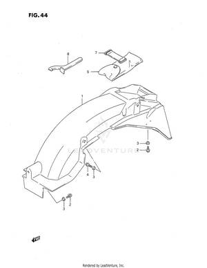 Rear Fender Schematic