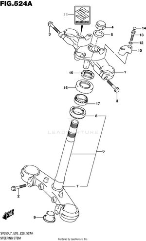 Steering Stem Schematic