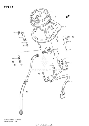 Speedometer (ls650l1 E33) Schematic