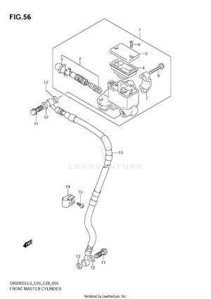 Front Master Cylinder Schematic
