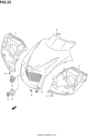 Headlamp Housing Schematic