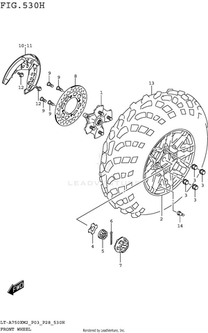 Front Wheel (lt-a750xpzm2 P28) Schematic