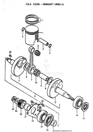 Piston - Crankshaft (rm80c Schematic