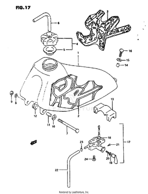 Fuel Tank (model N/p) Schematic