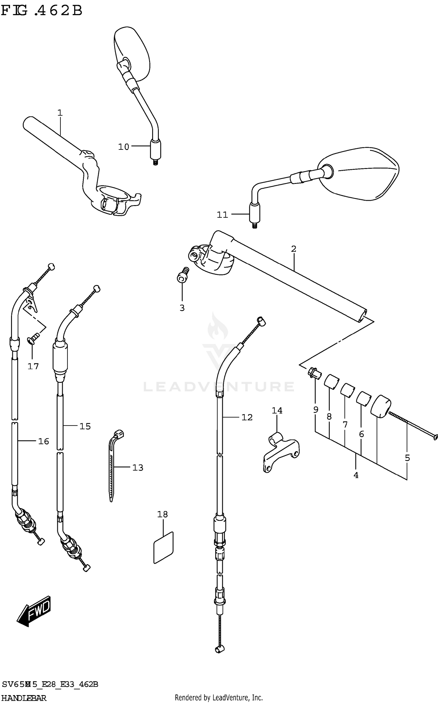 HANDLEBAR ((SV650XA):(E28))