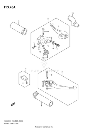 Handle Lever (model K7/k8/k9) Schematic