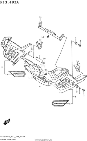 Under Cowling (dl650xam2 E03) Schematic