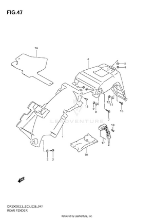 Rear Fender Schematic