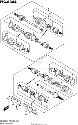 Front Drive Shaft Schematic