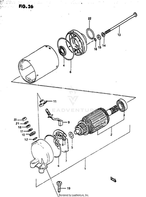Starting Motor (gs1100 Esd) Schematic