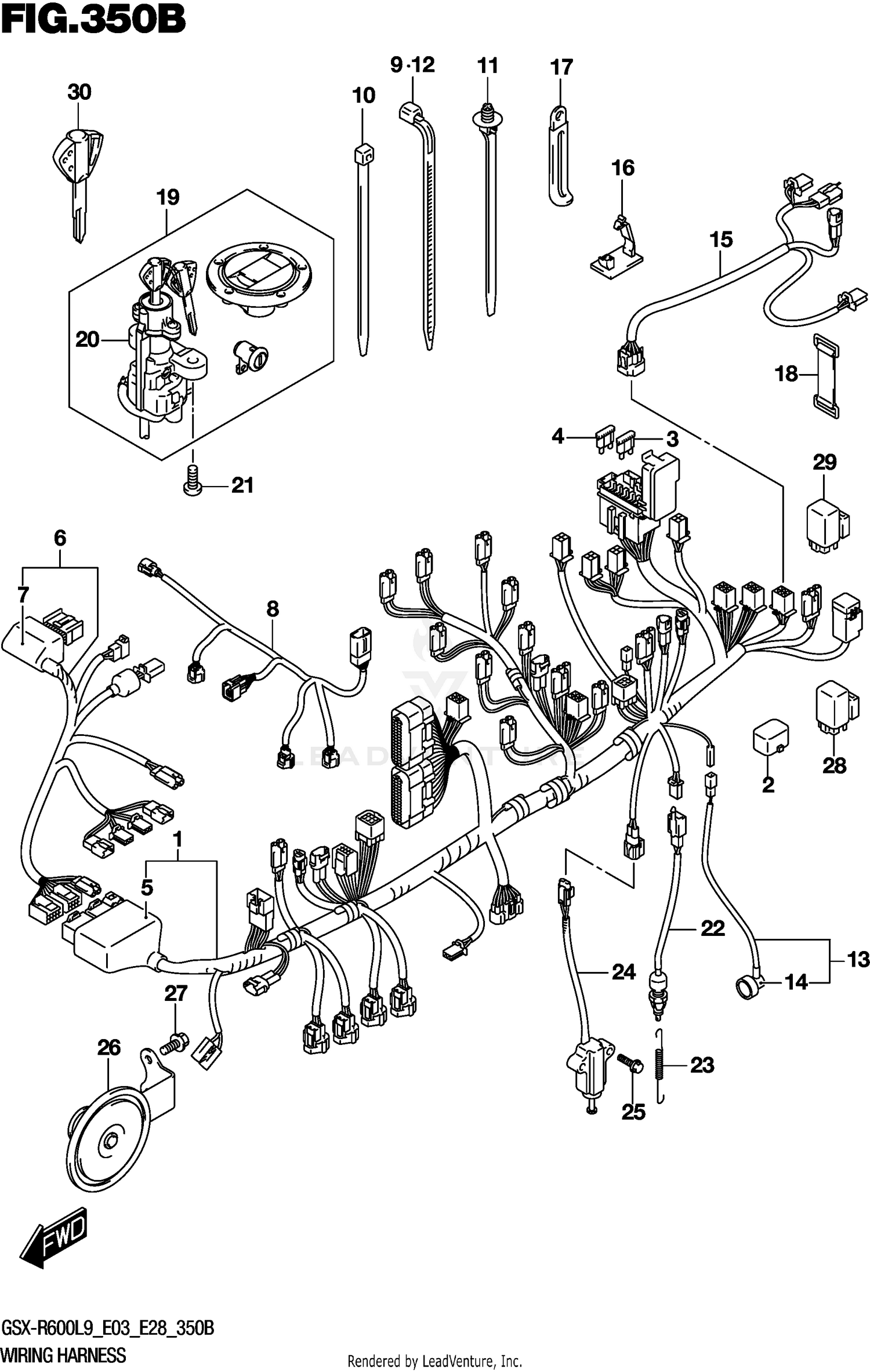 WIRING HARNESS (GSX-R600L9 E28)