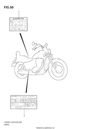 Warning Label (ls650l1 E28) Schematic