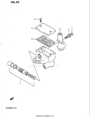Front Master Cylinder (vs700glfg/glefg/glfh/glefh) Schematic