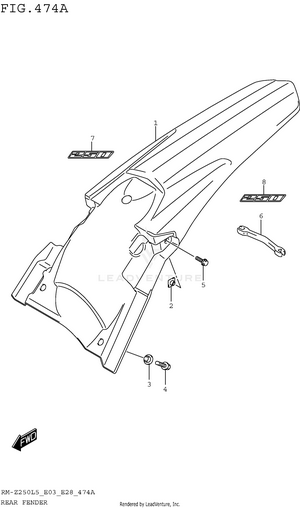 Rear Fender Schematic