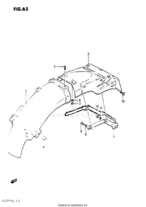Rear Fender Schematic