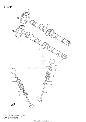 Cam Shaft/valve Schematic