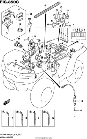 Wiring Harness (lt-a500xm0 P33) Schematic