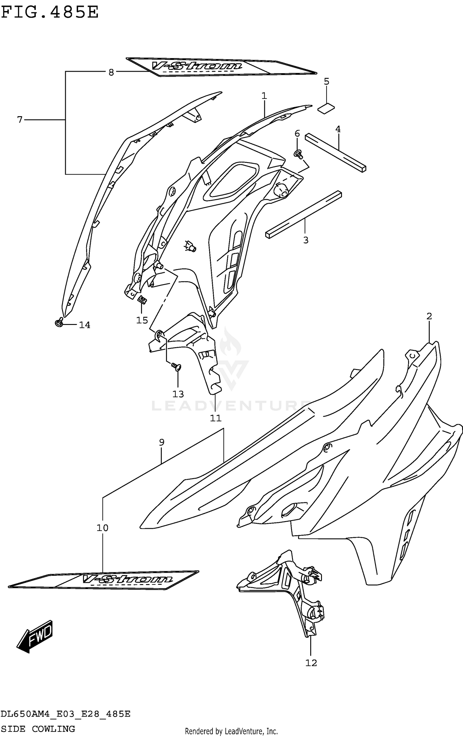 SIDE COWLING (DL650XAM4 E28)