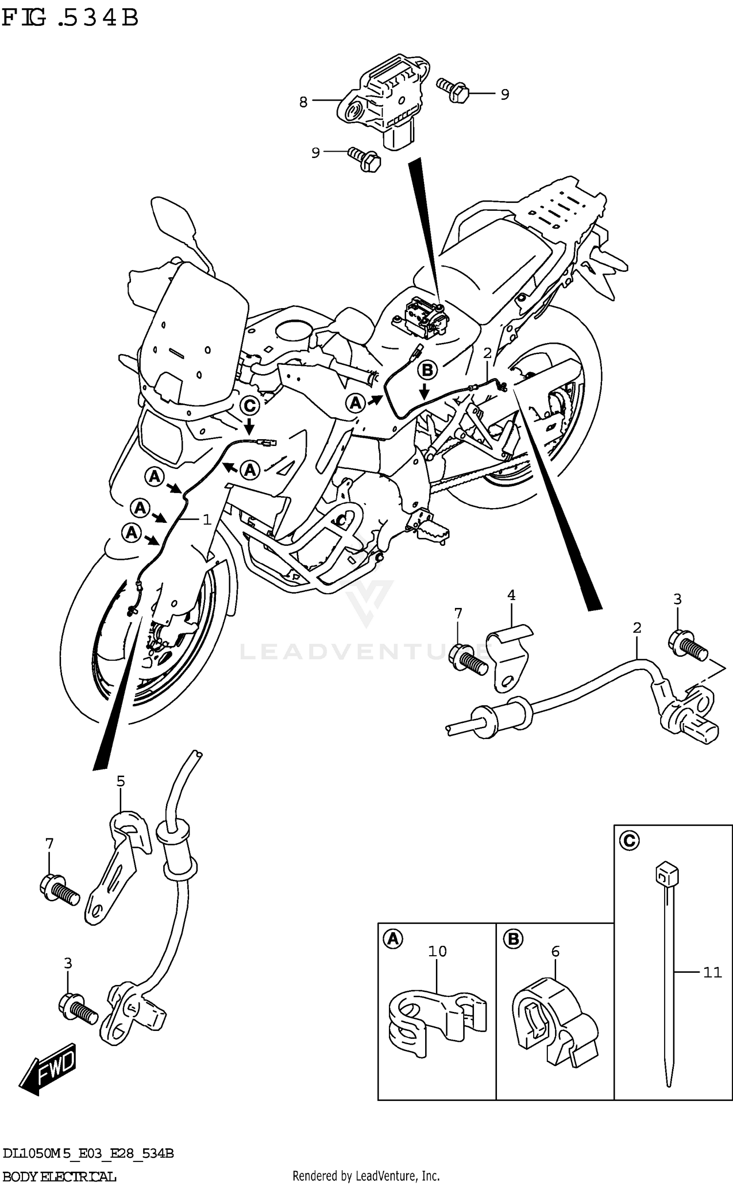 BODY ELECTRICAL (DL1050RJ)