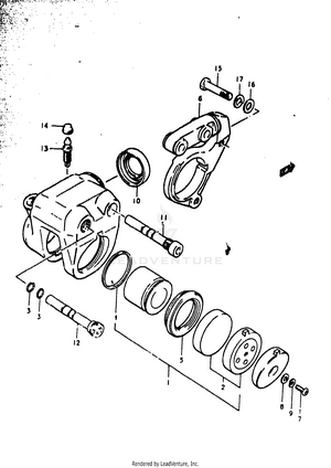 Front Caripers (gs1000ec Schematic