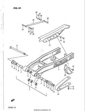 Rear Swinging Arm Schematic