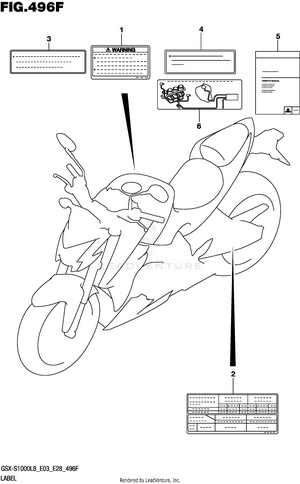 Label (gsx-s1000zl8 E33) Schematic