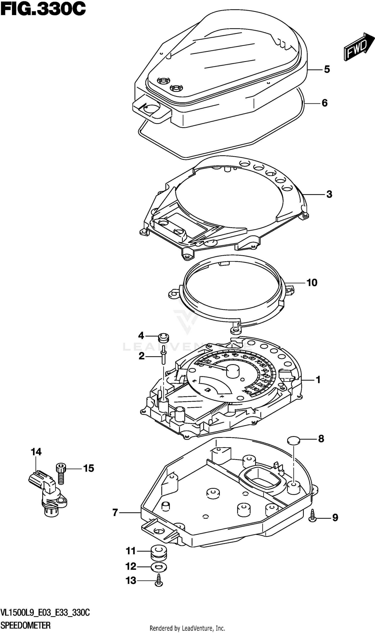 SPEEDOMETER (VL1500TL9 E03)