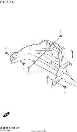 Rear Fender Schematic