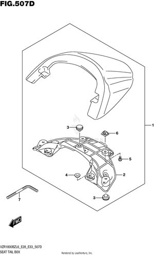Seat Tail Box (for Pgz)  (vzr1800bzl6 E33) Schematic