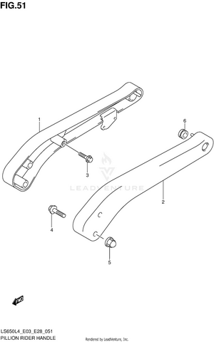 Pillion Rider Handle Schematic