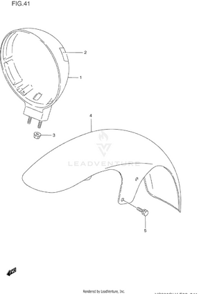 Headlamp Housing Schematic
