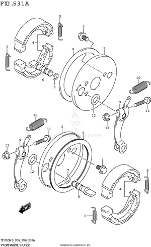Front Wheel Brake Schematic