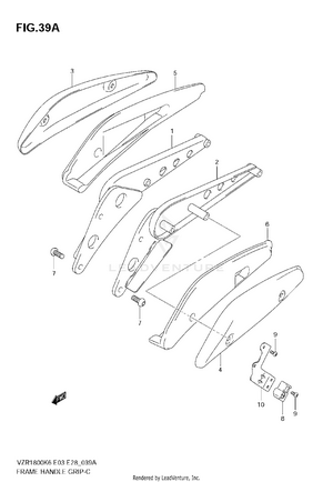 Frame Handle Grip (vzr1800k8/zk8/k9) Schematic