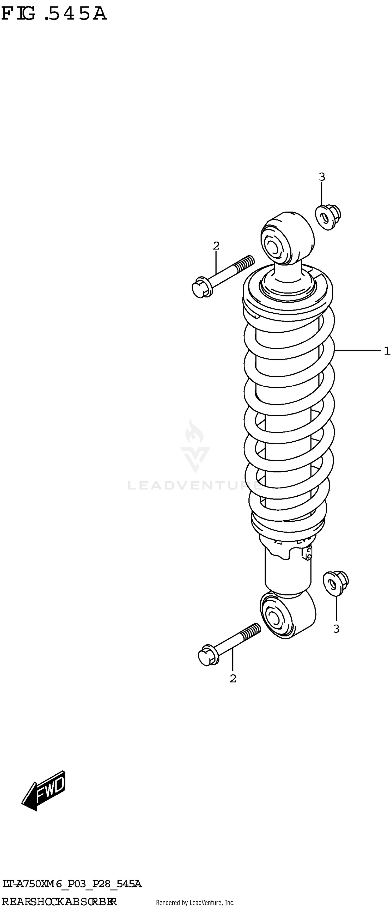 REAR SHOCK ABSORBER (LT-A750X)